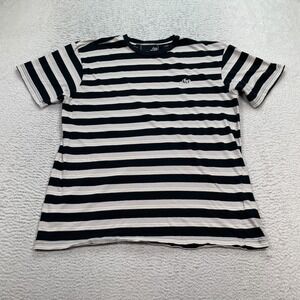 Vintage Lost Enterprises Shirt Men's Size Large Striped Y2K Skate Streetwear